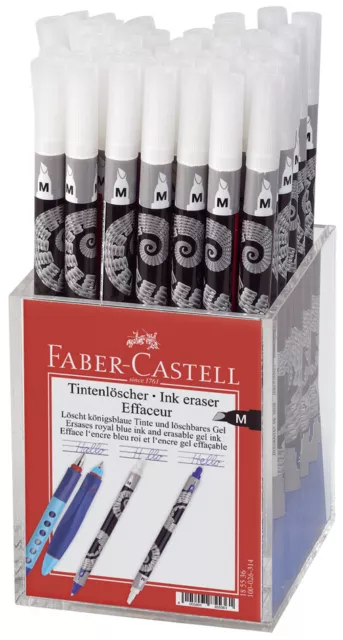 FABER CASTELL Tintenlöscher mittel M Keilspitze im Köcher (45 Stück)