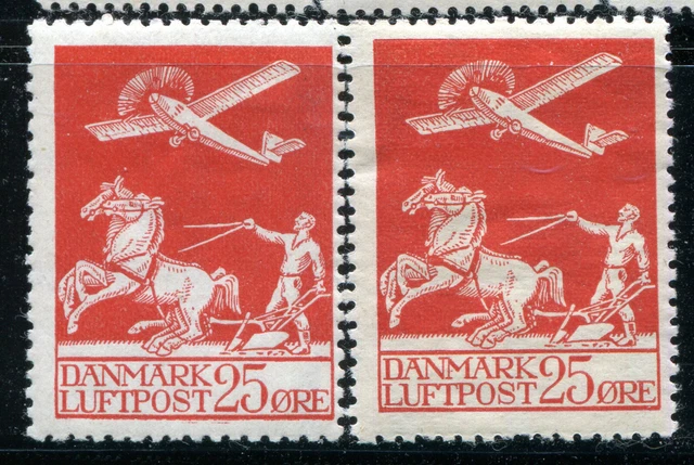Denmark: Scott C3 Fine, mint hinged / AFA 146 TG-G med HR
