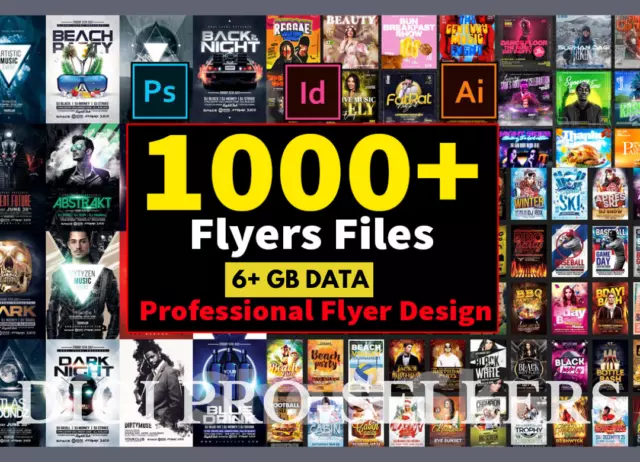 1000+ Flyer Templates, Flyer template bundle, Instagram post, Social Media Post