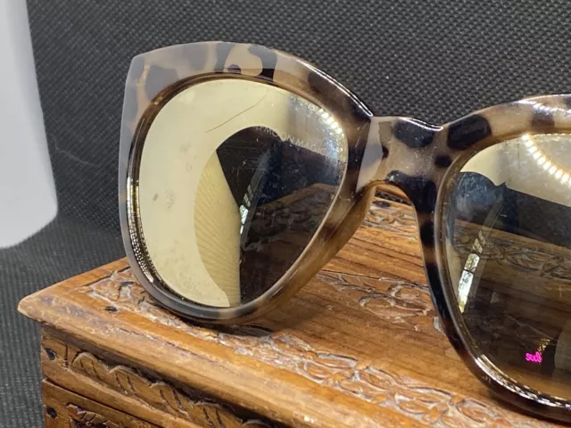 Le Specs Brown Tortoiseshell Half moon magic Mirrored  Sunglasses **SALE**