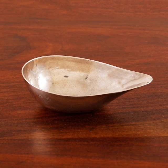 William Fleming English Britannia Silver Pap Boat Refined Handhammered 1698-1723
