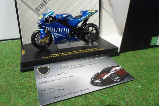 MOTO YAMAHA YZR-M1 GAULOISES MotoGP 2004 # 46 V. ROSSI 1/24 IXO RAB081 miniature