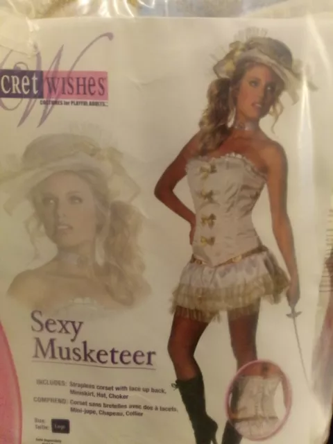 Frauenkostüm Gr.L Musketier Damen Fasching Karneval Sexy Kostüm Neu 