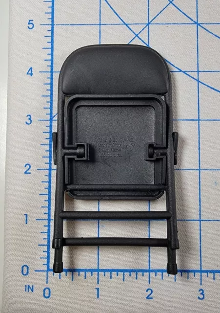 WWE Black Folding Chair Prop Custom Fodder 6" 1/12 Scale Adam Cole Series 92