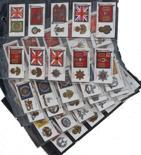 Regimental Standards and Cap Badges : John Players - SET 50 in plastic sleeves