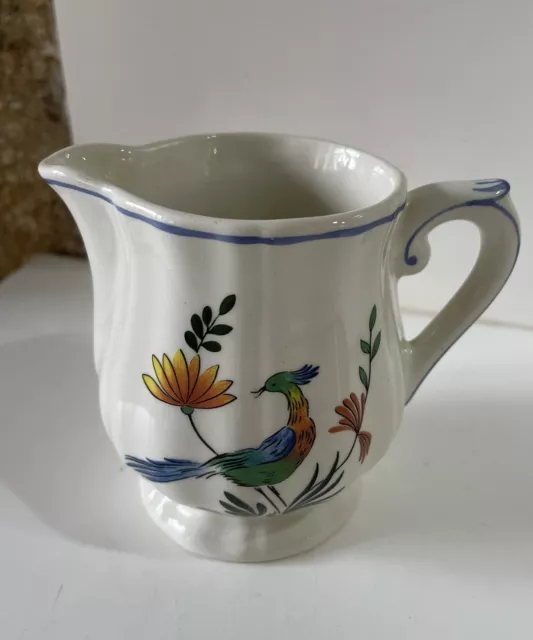 Gien Petit Pot A Lait Crémier Modele Oiseau De Paradis Collection Deco