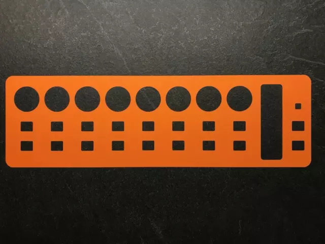 3 orange Overlays für Behringer X-Touch Mini