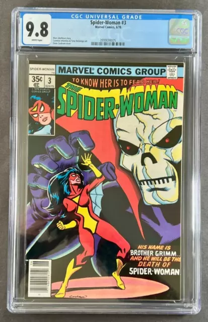 Spider-Woman #3 CGC 9.8 WP NM/M (Marvel 1978) HIGH GRADE BRONZE AGE