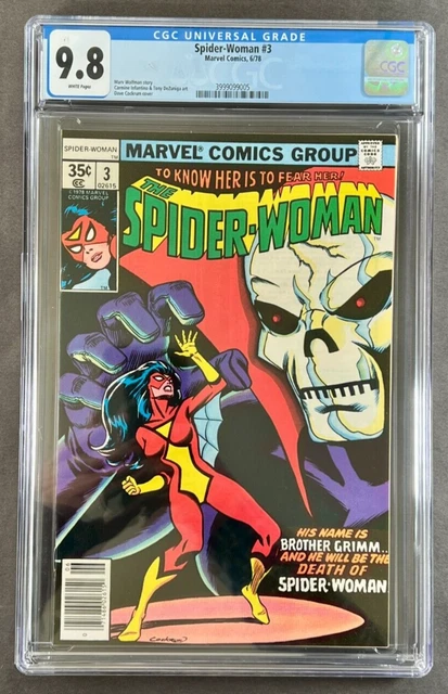 Spider-Woman #3 CGC 9.8 WP NM/M (Marvel 1978) HIGH GRADE BRONZE AGE
