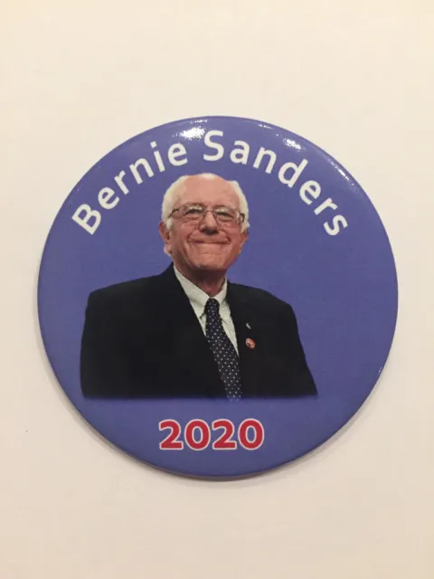 2020 Senator Bernie Sanders for President 3" Button "Bernie Sanders 2020" Pin