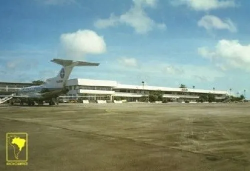 Belem Airport - Varig Brasil Boeing 727-30C PP-VLV postcard
