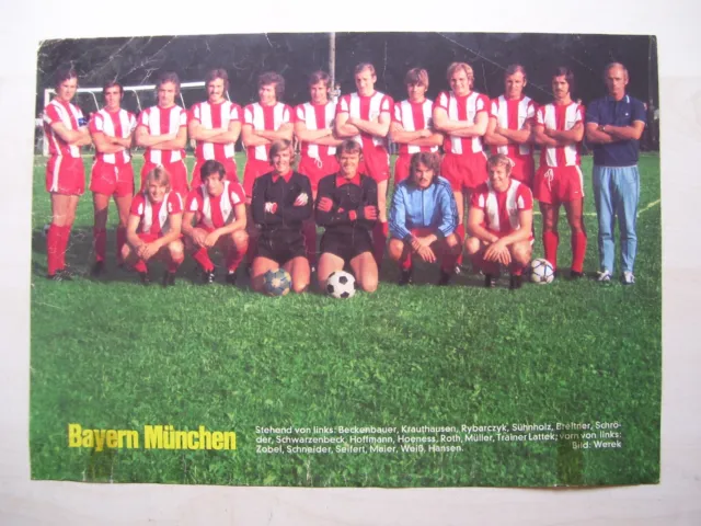 Mannschaftsbild Fc Bayern München 1971/72 Kicker Sonderheft