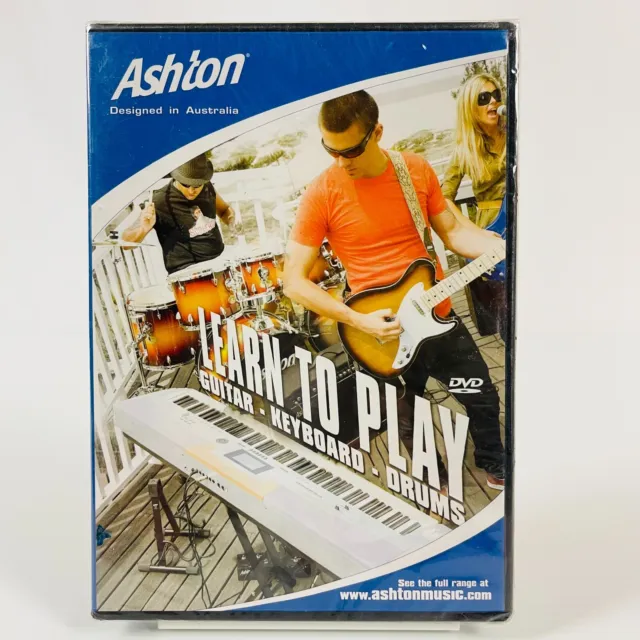 Ashton Learn To Play Guitar, Keyboard And Drums DVD Tutorial NEW All Regions