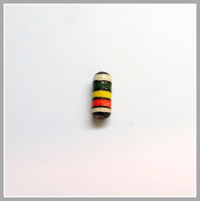 Porzellan Inka Keramikperlen Rasta Zylinder Loch 2mm Bastelschmuck HandarbeitNEU 2