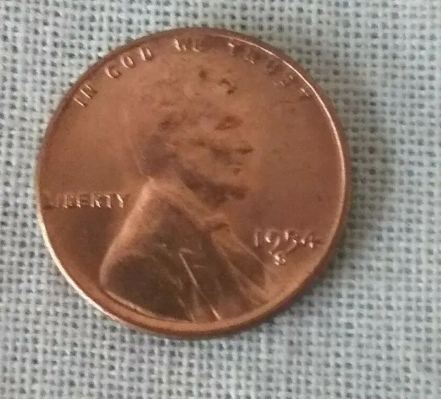1954-S LINCOLN WHEAT CENT GEM RED San Francisco Mint Penny US 1c
