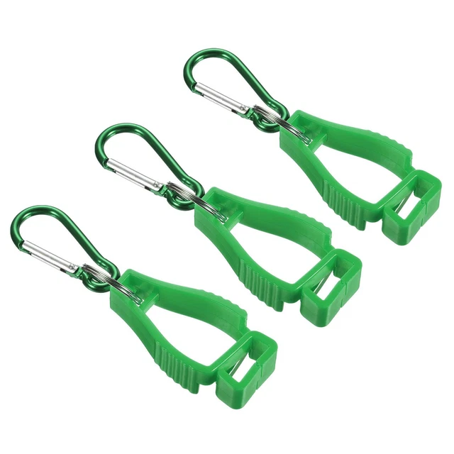 Guanto Protettivo,3pz Guanti Presa Clips Gancio Supporto Appendino,Verde
