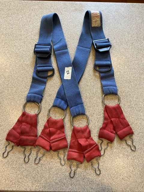 Firefighter Suspenders Blue Parachute Style Turnout Pants Morning Pride