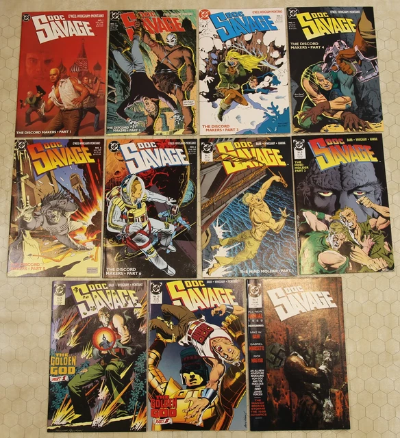 DOC SAVAGE #1- 10 vol.2, annual #1 (1988) Set NM (DC Comics) !!