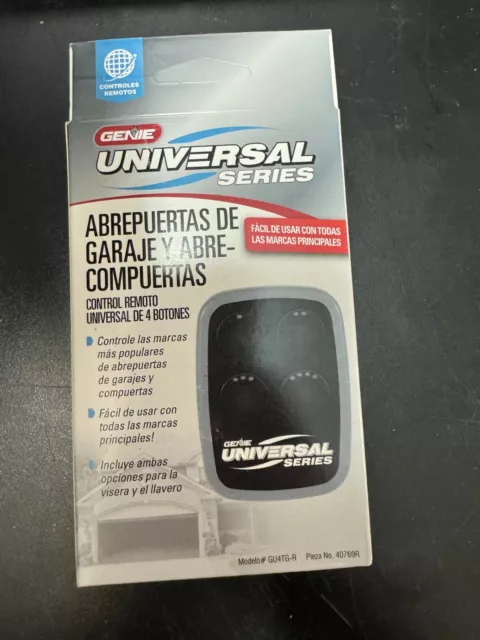 Genie Universal Series Garage Door & Gate Opener 4 Button Remote GU4TG-R New1757