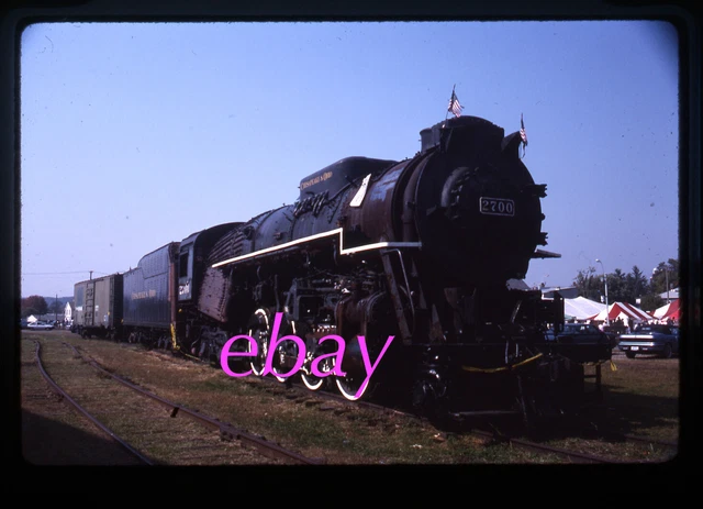 Orig Slide Chesapeake & Ohio C&O #2700 2-8-4 steam locomotive 1997