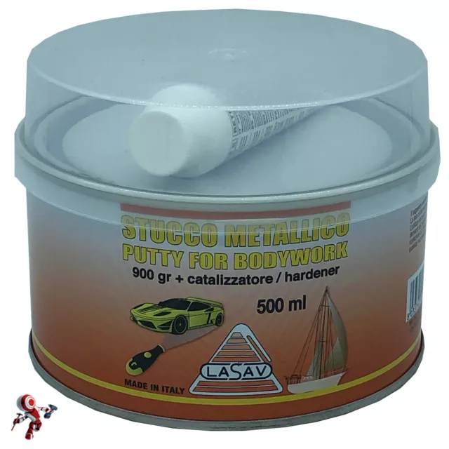 Stucco metallico per carrozzeria auto bicomponente con catalizzatore 500 ml