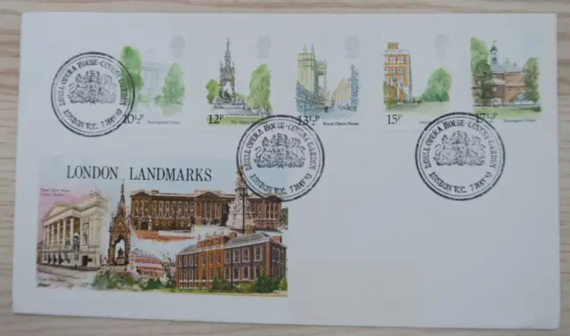 1980 Philart Picture Fdc - London Landmarks Stamps - Royal Opera House London Wc