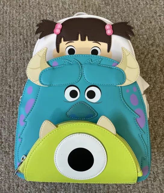 Loungefly Pixar Monsters Inc. Sulley Cosplay Mini Backpack with Boo Coin  Purse