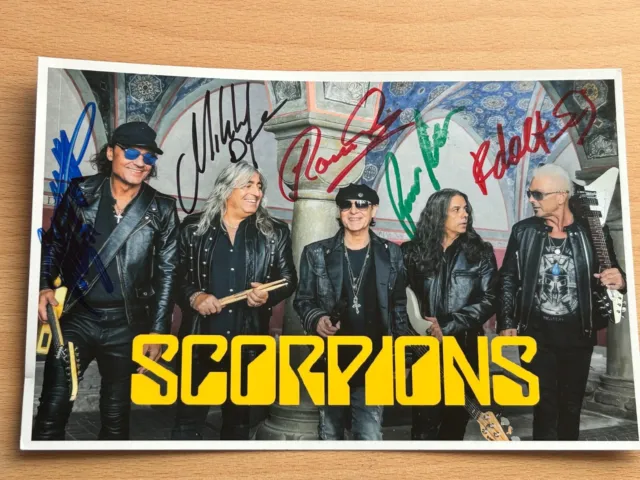 Scorpions Autogrammkarte 15x20 original signiert #S1289