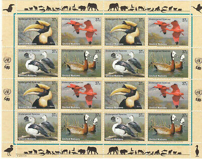 Un New York Animaux Feuilles Miniature 2003 Oiseaux (MNH)