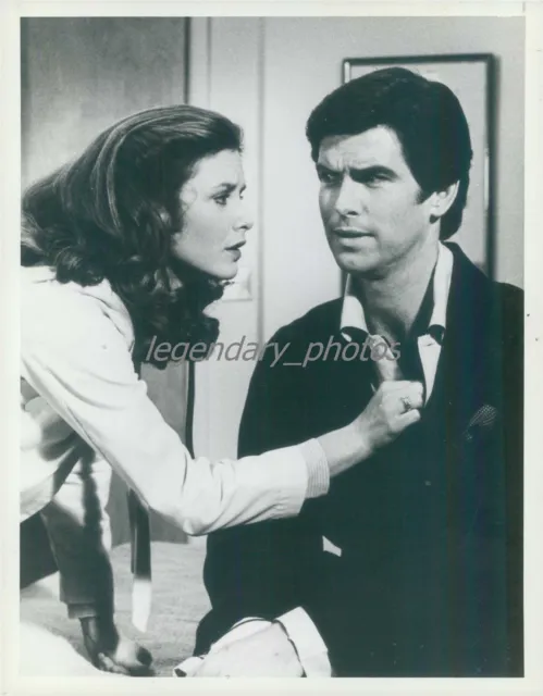 1983 Actors Pierce Brosnan and Stephanie Zimbalist Original News Service Photo