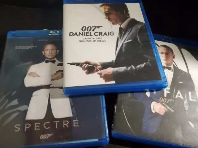 007 DANIEL CRAIG : Casino Royale/Quantum Of Solace, Skyfall, & Spectre ...