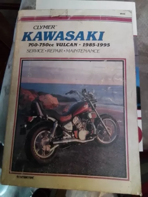 Clymer 1985 - 1995 Kawasaki 700 - 750cc Vulcan Service Repair Manual M356