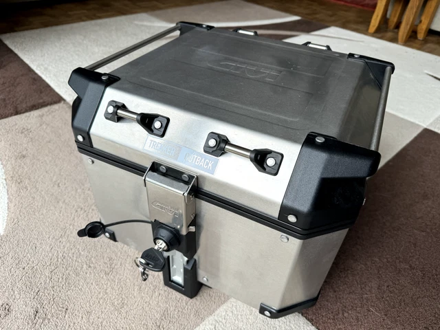 Autocollants réfléchissants compatibles avec GIVI Monokey Trekker Outback Coffre en aluminium Top Case 42 58 l Motorrad (rouge