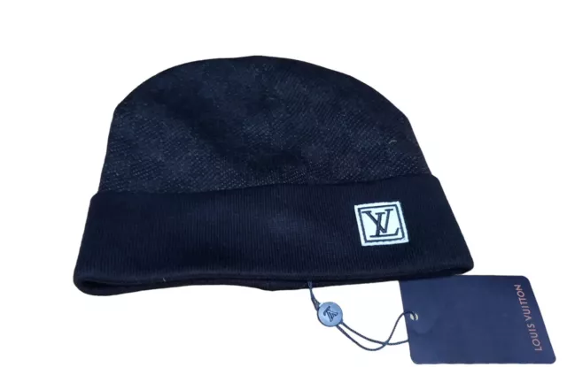 MENS LOUIS VUITTON LV Beanie Hat (Petit Damier) Grey - Barely used - RRP  £285 £46.20 - PicClick UK