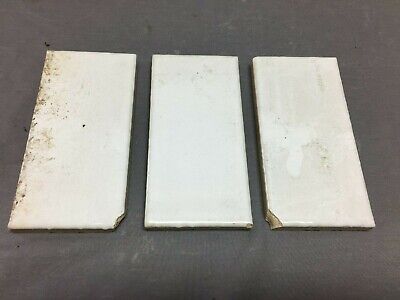 ONE Antique Ceramic Thick Subway Tile 3x6 White Old More Available VTG 1353-21B