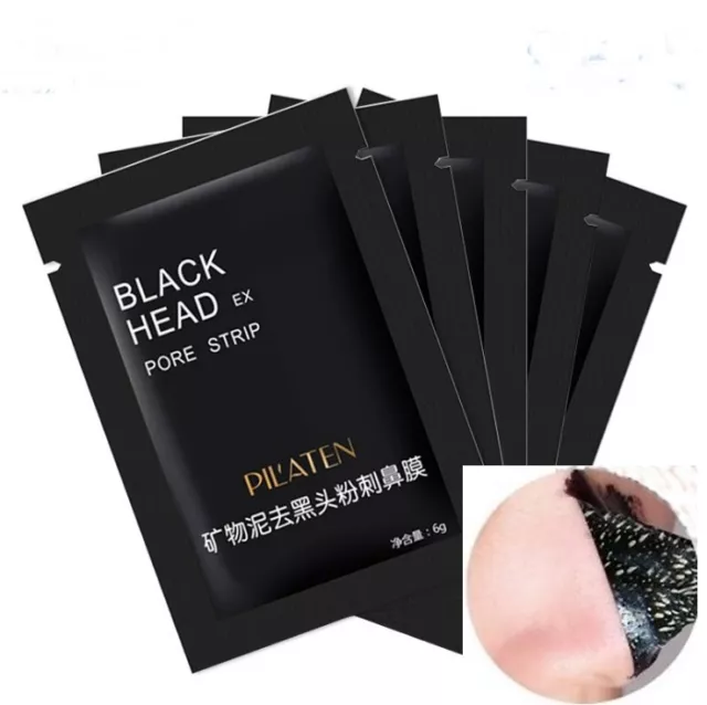 5x 6g Pilaten Noir Tête Peel Tueur Éteint Noir Masque Facial Boutons