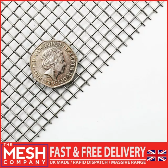 Heavy Duty (5 LPI x 1mm Wire = 4mm Hole) SS304 Grade Woven Wire Mesh