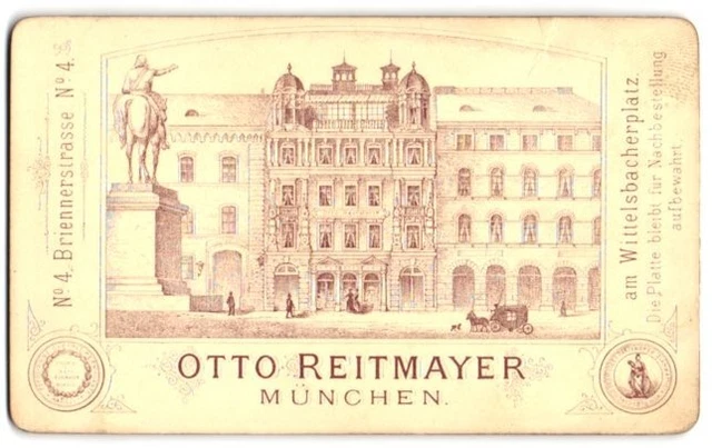 Fotografie Otto Reitmayer, München, Briennerstraße 4, Ansicht München, Haus des