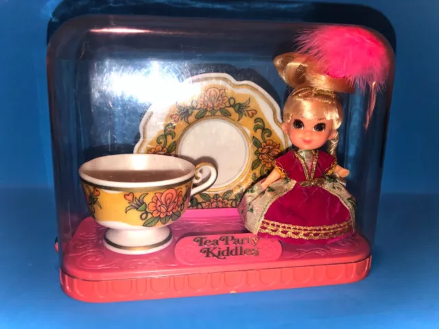 Vintage Mattel Liddle Kiddles LADY CRIMSON ~ Tea Party Kiddle Doll