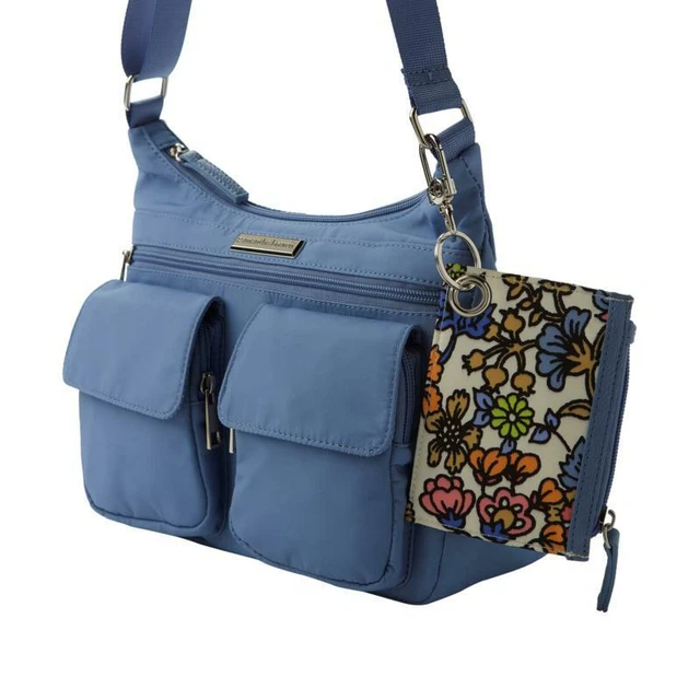 Samantha Brown To-Go Double Pocket Hobo - Chambray Blue 4
