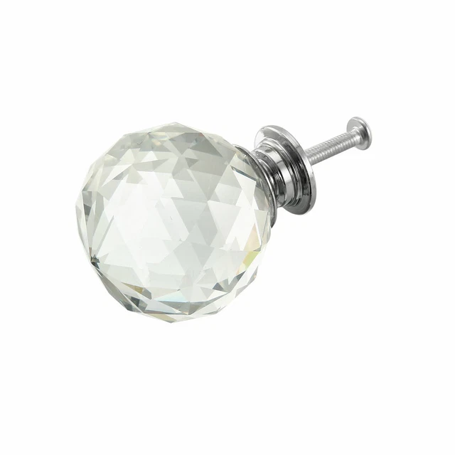 Pull Knob 40mm Dia Aluminum  Alloy Cabinet Pulls Drawer Knobs Silver Tone