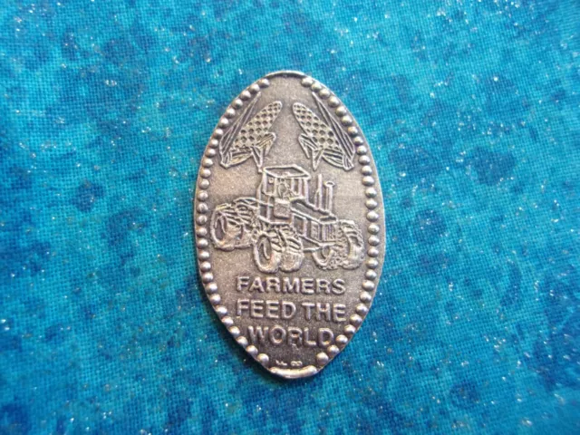 FARMERS FEED THE WORLD COPPER Elongated Pressed Smashed Penny 29