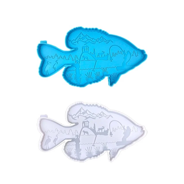 Fish Silicone Mold Epoxy Resin Casting Jewelry Tool Making Diy Craft Home Decor