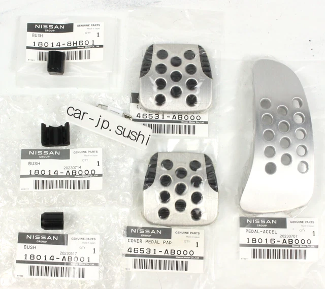 Nissan Genuine Aluminum Pedal Set – Fits Skyline GT-R BNR32/33/34, 260RS, S15 Silvia