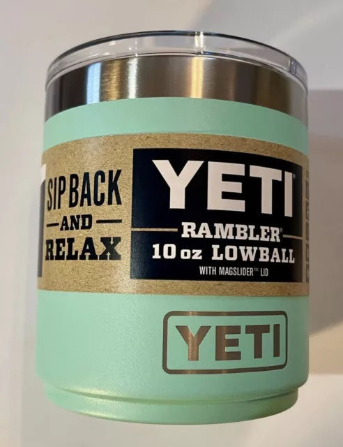 YETI® 10 Ounce Lowball - Authentic - Brand New - Seafoam - Original Sipper Lid