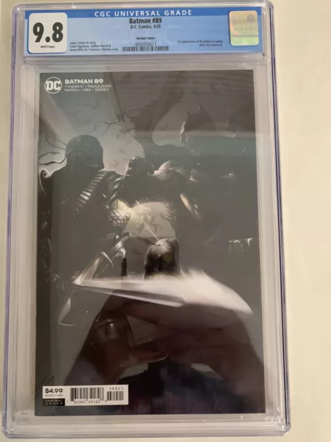Batman #89 CGC 9.8 White Pages 1st Cameo Punchline Mattina Variant