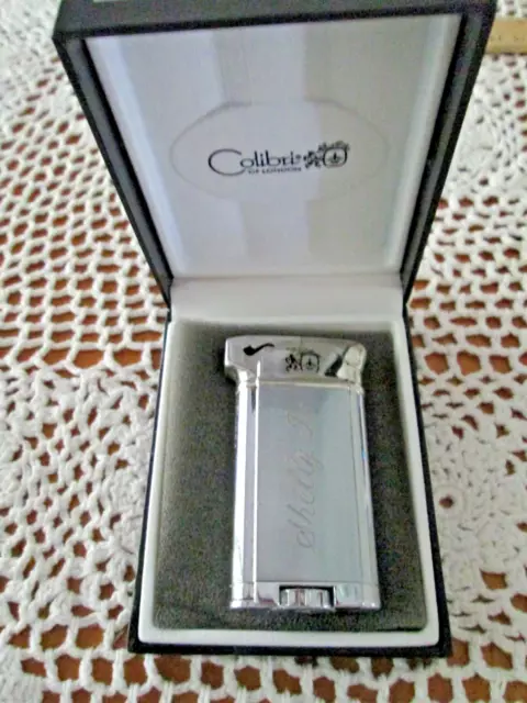 Colibri Pipe Lighter - 8800 In Box engraved