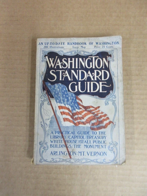 ANTIQUE WASHINGTON STANDARD Guide Illustrated Map Book £46.74 - PicClick UK