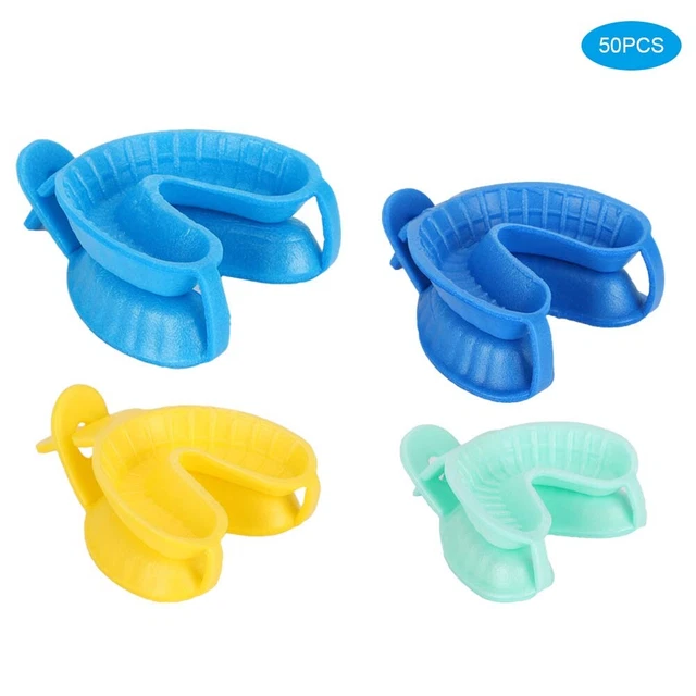 50Pcs/Set Disposable Fluoride Tray Dual Arch Trays Dental Accessory Tools US
