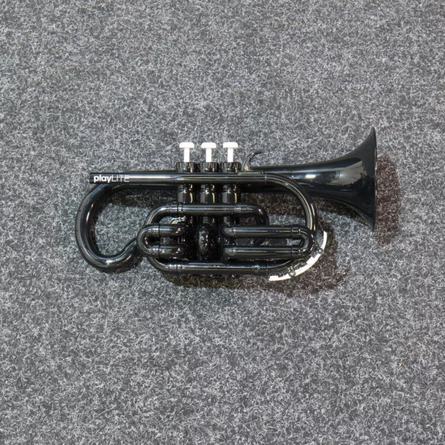 PLAYLITE HYBRID CORNET by Gear4music Black SPARES REPAIRS